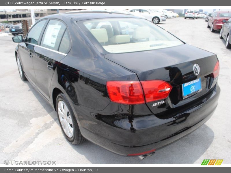 Black Uni / Cornsilk Beige 2013 Volkswagen Jetta SE Sedan