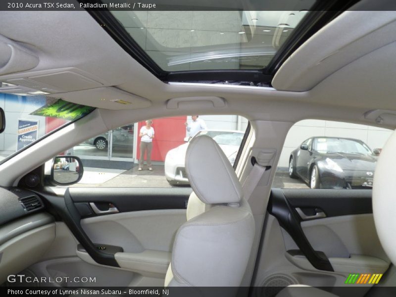 Palladium Metallic / Taupe 2010 Acura TSX Sedan