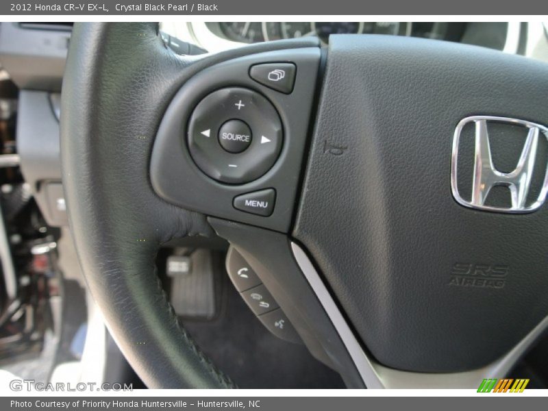 Crystal Black Pearl / Black 2012 Honda CR-V EX-L