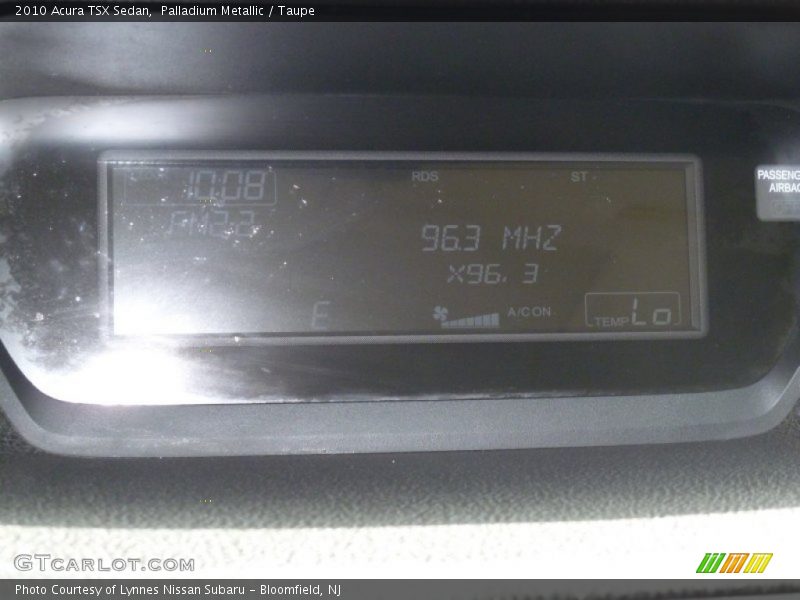 Palladium Metallic / Taupe 2010 Acura TSX Sedan