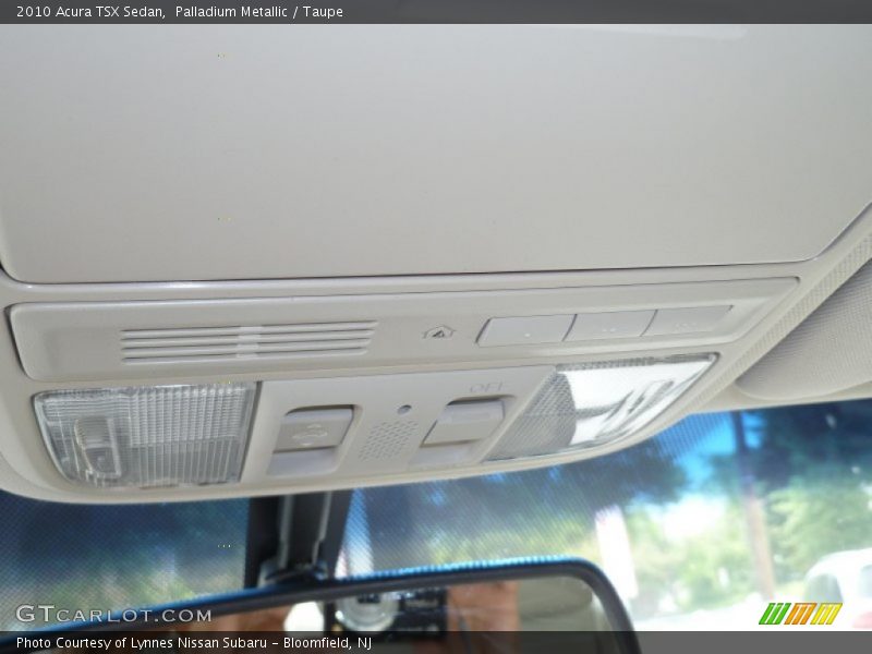 Palladium Metallic / Taupe 2010 Acura TSX Sedan