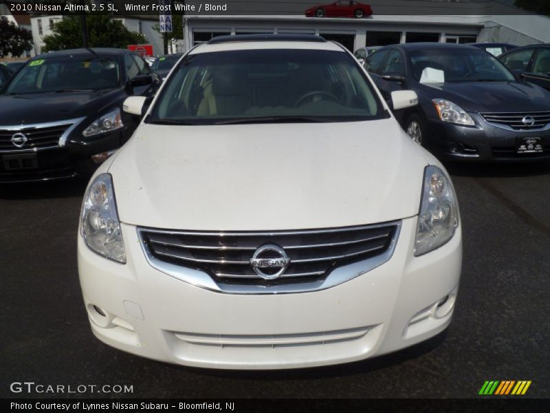 Winter Frost White / Blond 2010 Nissan Altima 2.5 SL