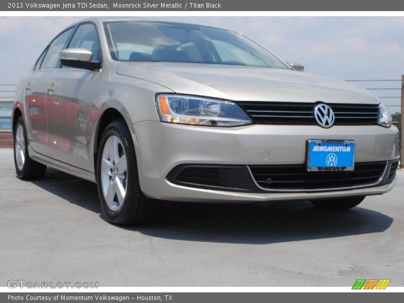 Moonrock Silver Metallic / Titan Black 2013 Volkswagen Jetta TDI Sedan