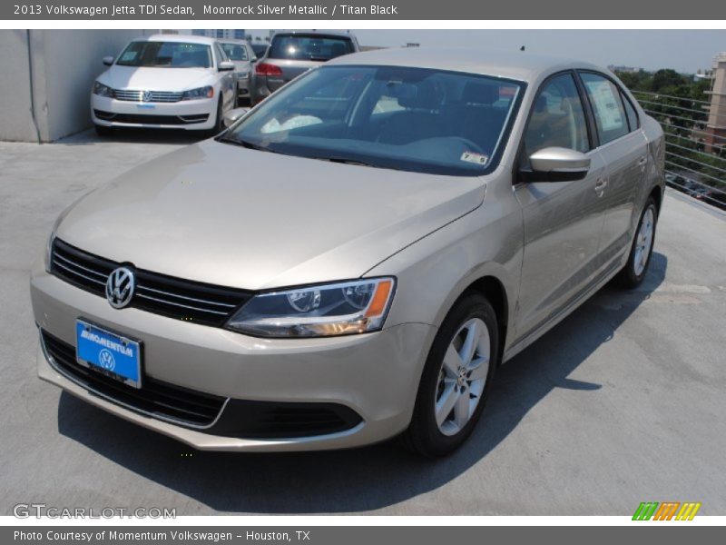 Moonrock Silver Metallic / Titan Black 2013 Volkswagen Jetta TDI Sedan