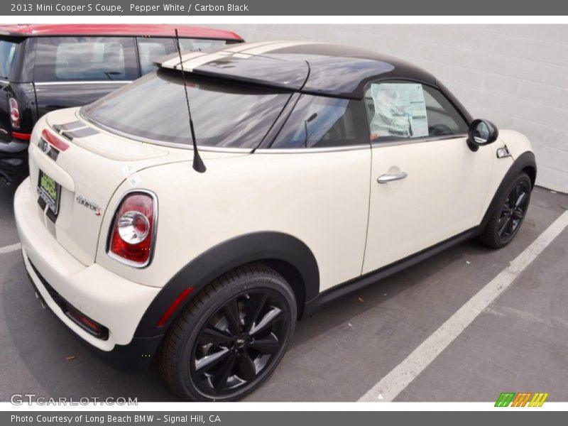 Pepper White / Carbon Black 2013 Mini Cooper S Coupe