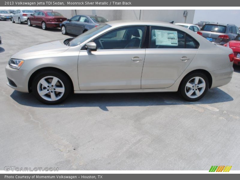 Moonrock Silver Metallic / Titan Black 2013 Volkswagen Jetta TDI Sedan