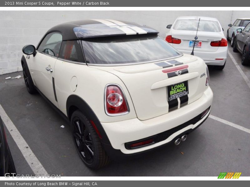 Pepper White / Carbon Black 2013 Mini Cooper S Coupe