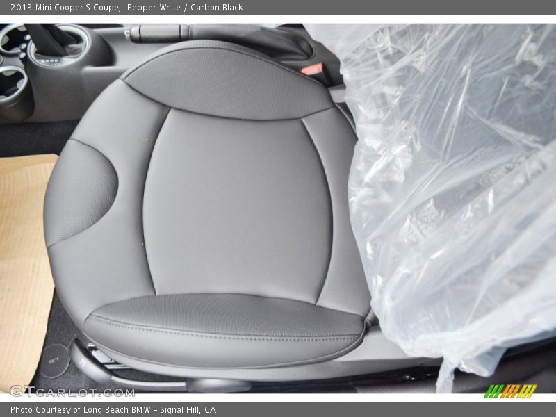 Pepper White / Carbon Black 2013 Mini Cooper S Coupe