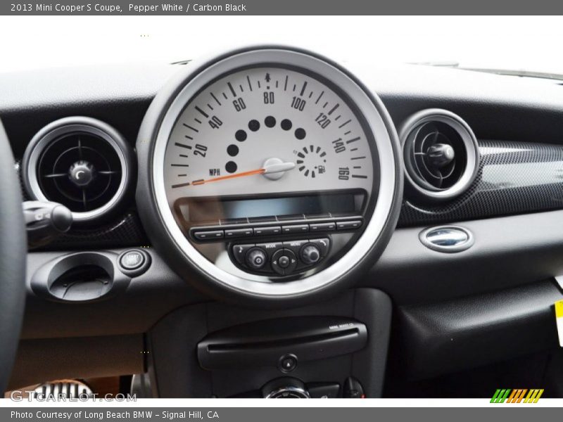Pepper White / Carbon Black 2013 Mini Cooper S Coupe