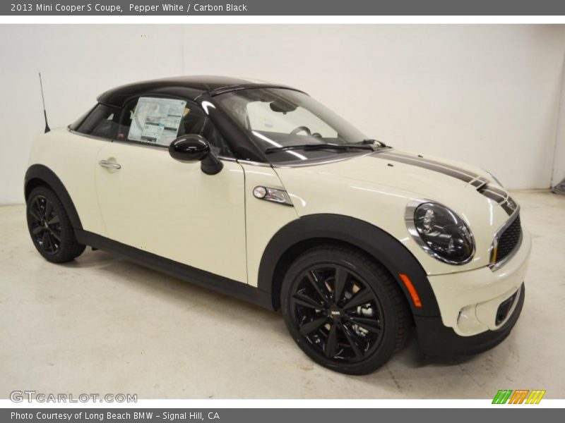 Pepper White / Carbon Black 2013 Mini Cooper S Coupe