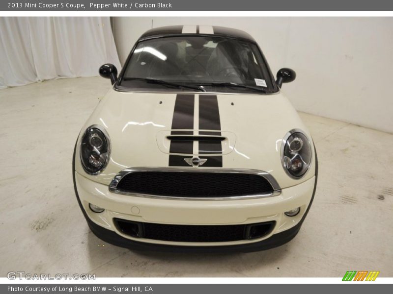 Pepper White / Carbon Black 2013 Mini Cooper S Coupe