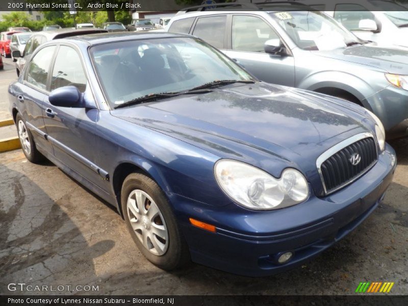 Ardor Blue / Black 2005 Hyundai Sonata GL