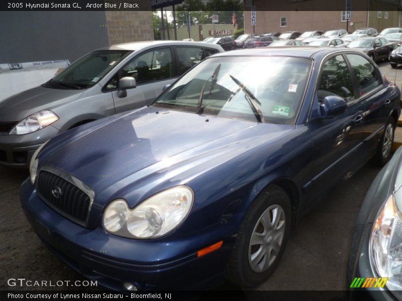 Ardor Blue / Black 2005 Hyundai Sonata GL