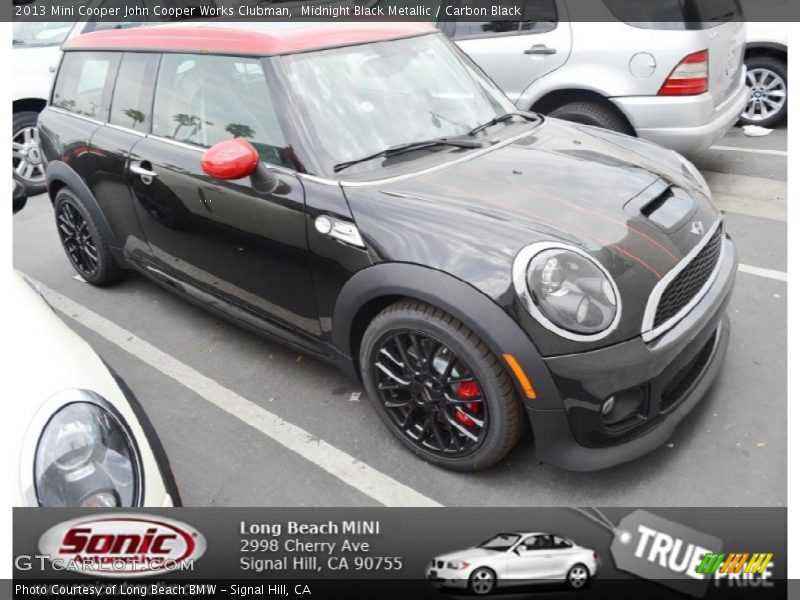 Midnight Black Metallic / Carbon Black 2013 Mini Cooper John Cooper Works Clubman