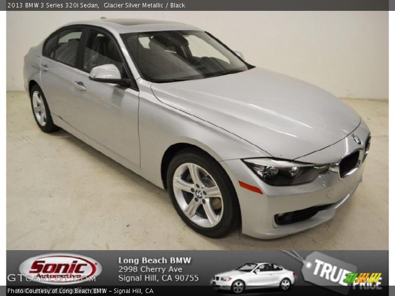 Glacier Silver Metallic / Black 2013 BMW 3 Series 320i Sedan