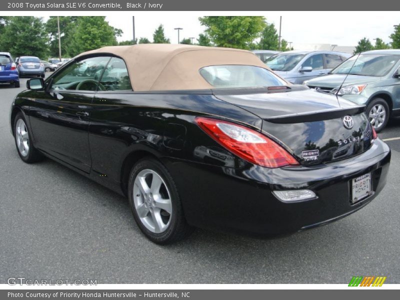 Black / Ivory 2008 Toyota Solara SLE V6 Convertible