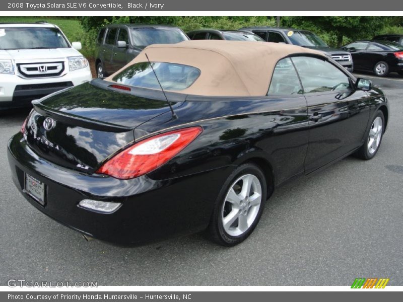 Black / Ivory 2008 Toyota Solara SLE V6 Convertible