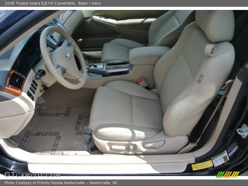 Black / Ivory 2008 Toyota Solara SLE V6 Convertible