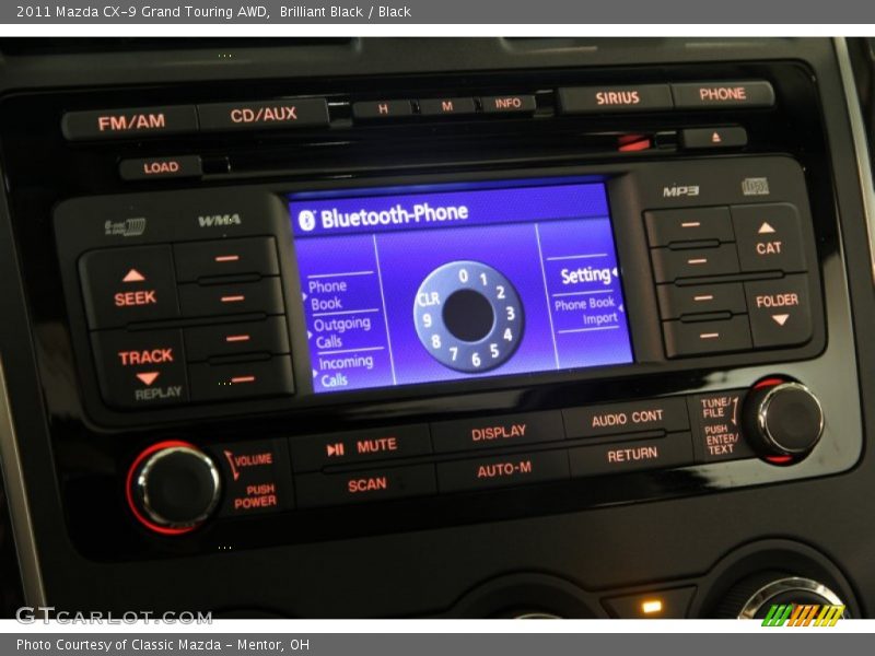 Controls of 2011 CX-9 Grand Touring AWD