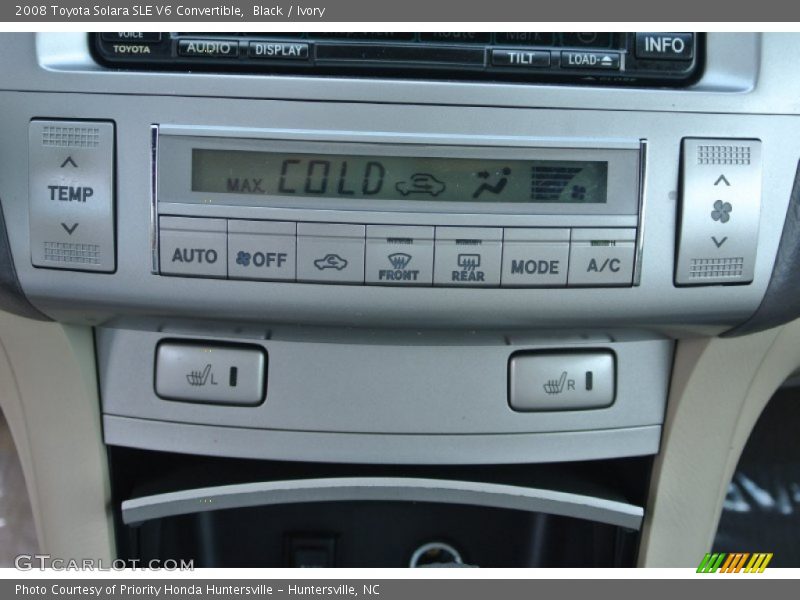 Black / Ivory 2008 Toyota Solara SLE V6 Convertible
