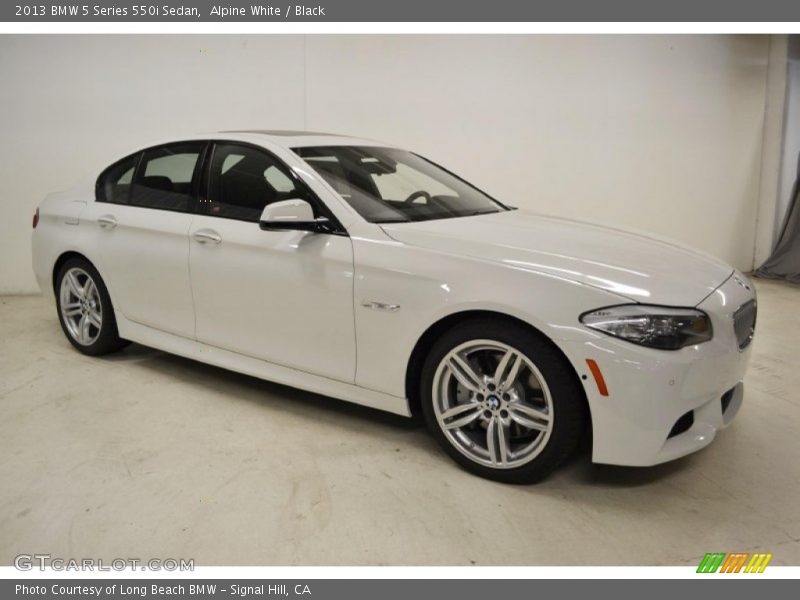 Alpine White / Black 2013 BMW 5 Series 550i Sedan