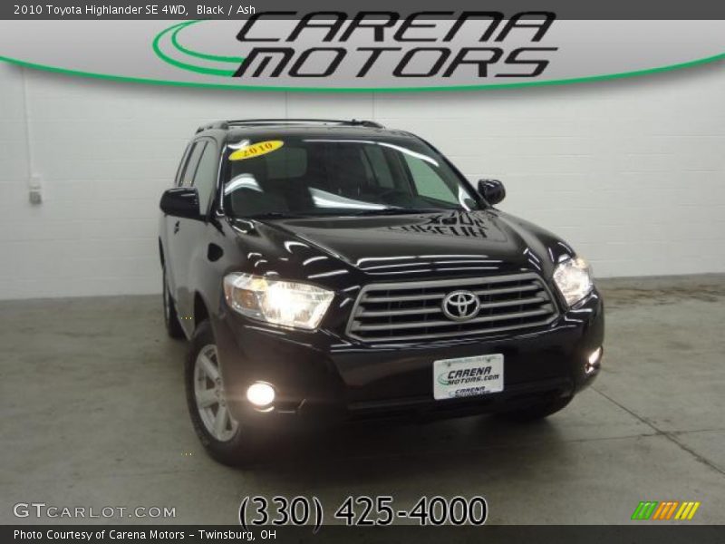 Black / Ash 2010 Toyota Highlander SE 4WD