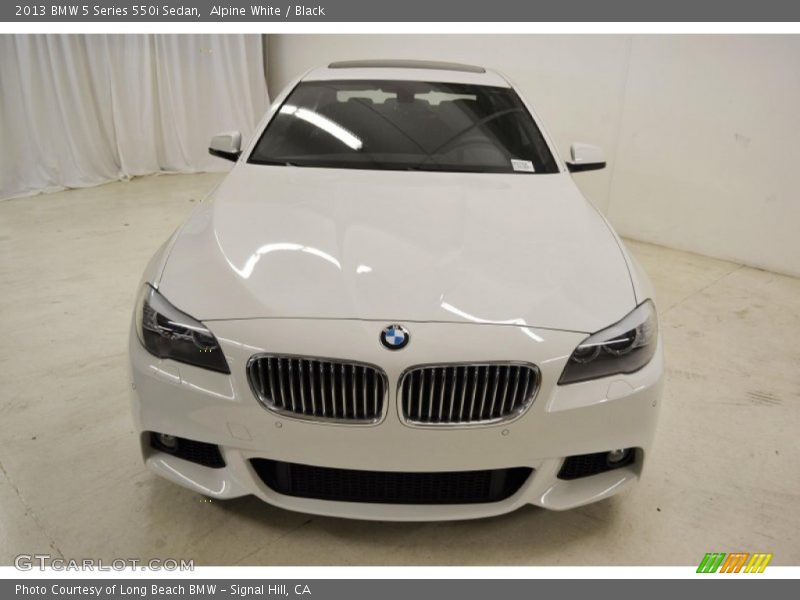 Alpine White / Black 2013 BMW 5 Series 550i Sedan