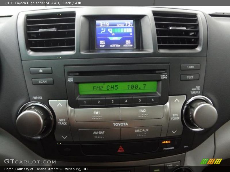 Black / Ash 2010 Toyota Highlander SE 4WD