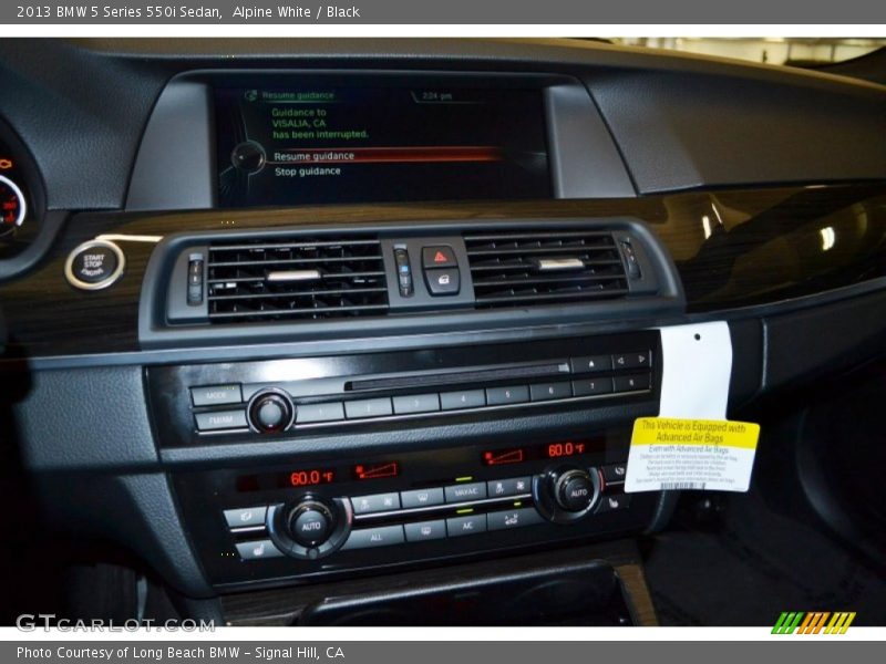 Alpine White / Black 2013 BMW 5 Series 550i Sedan