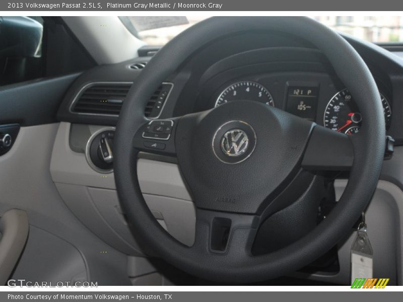 Platinum Gray Metallic / Moonrock Gray 2013 Volkswagen Passat 2.5L S