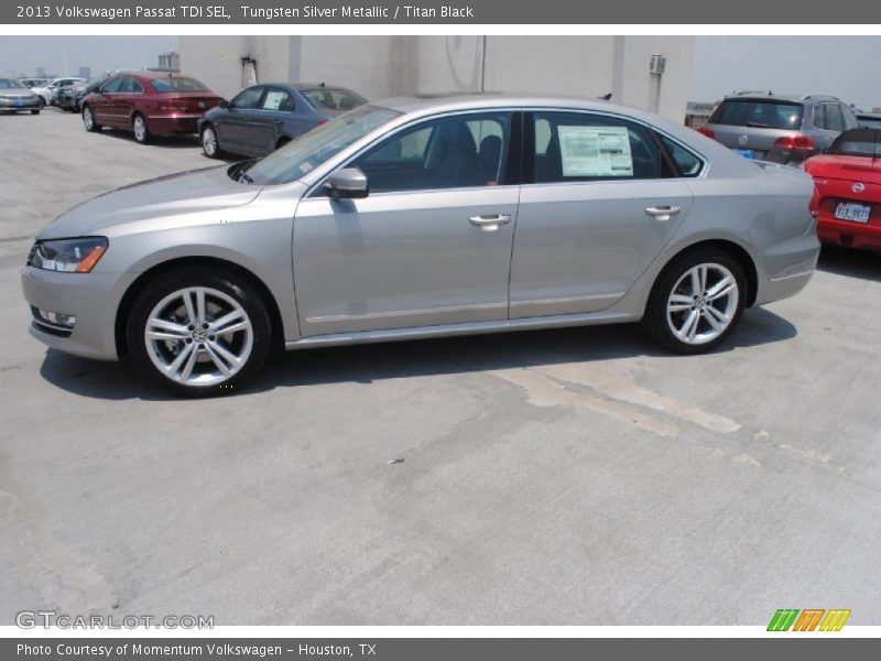 Tungsten Silver Metallic / Titan Black 2013 Volkswagen Passat TDI SEL