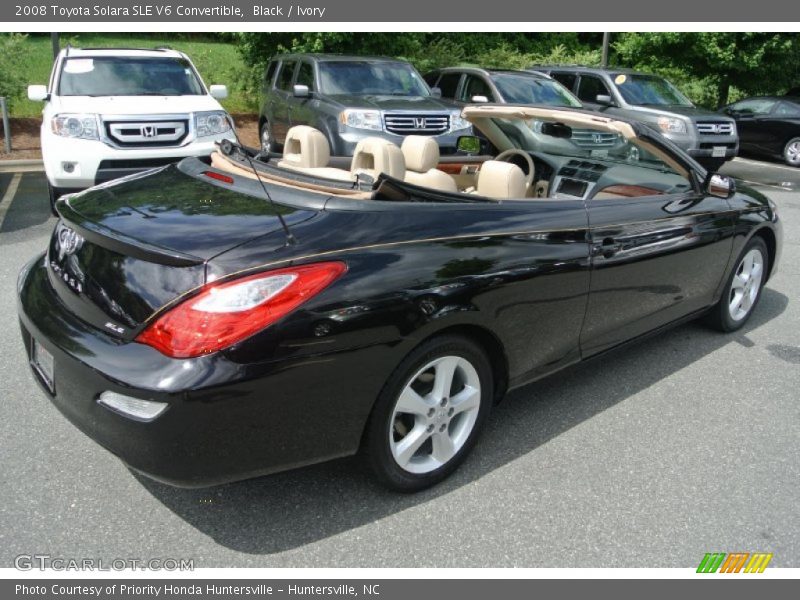 Black / Ivory 2008 Toyota Solara SLE V6 Convertible