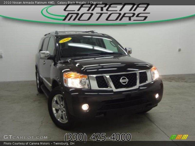 Galaxy Black Metallic / Charcoal 2010 Nissan Armada Platinum 4WD
