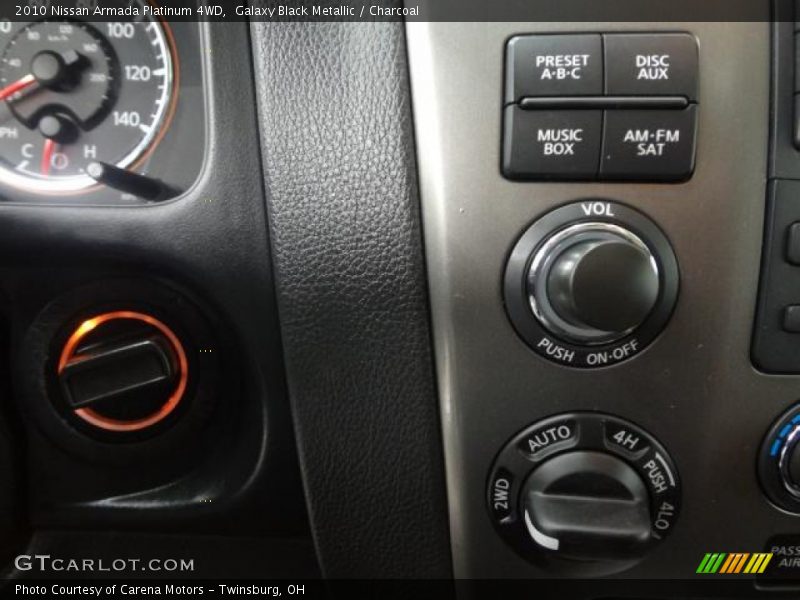 Galaxy Black Metallic / Charcoal 2010 Nissan Armada Platinum 4WD