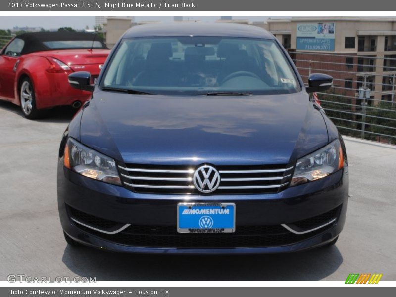 Night Blue Metallic / Titan Black 2013 Volkswagen Passat 2.5L S