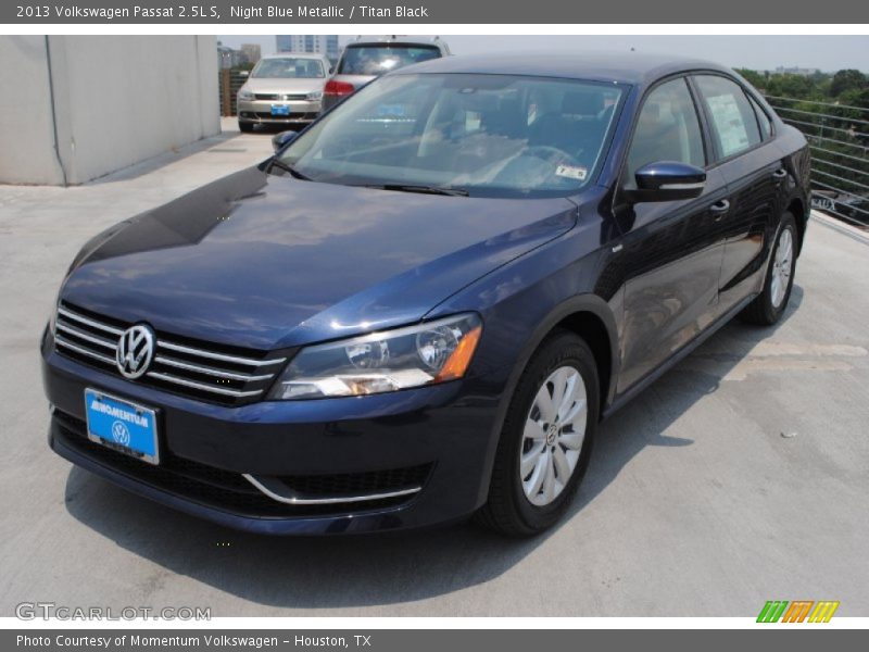 Night Blue Metallic / Titan Black 2013 Volkswagen Passat 2.5L S