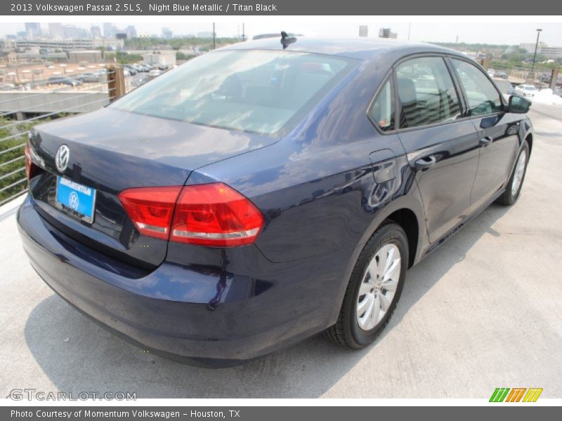 Night Blue Metallic / Titan Black 2013 Volkswagen Passat 2.5L S