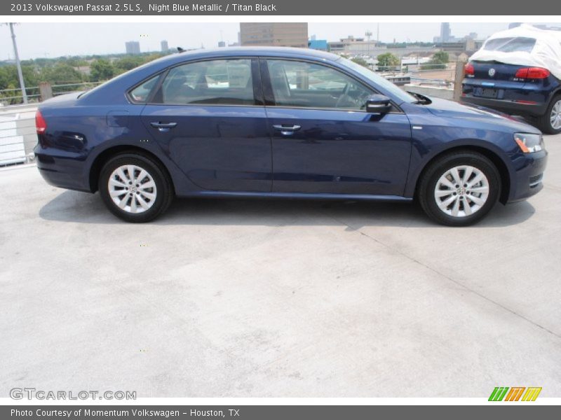 Night Blue Metallic / Titan Black 2013 Volkswagen Passat 2.5L S