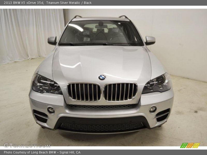 Titanium Silver Metallic / Black 2013 BMW X5 xDrive 35d