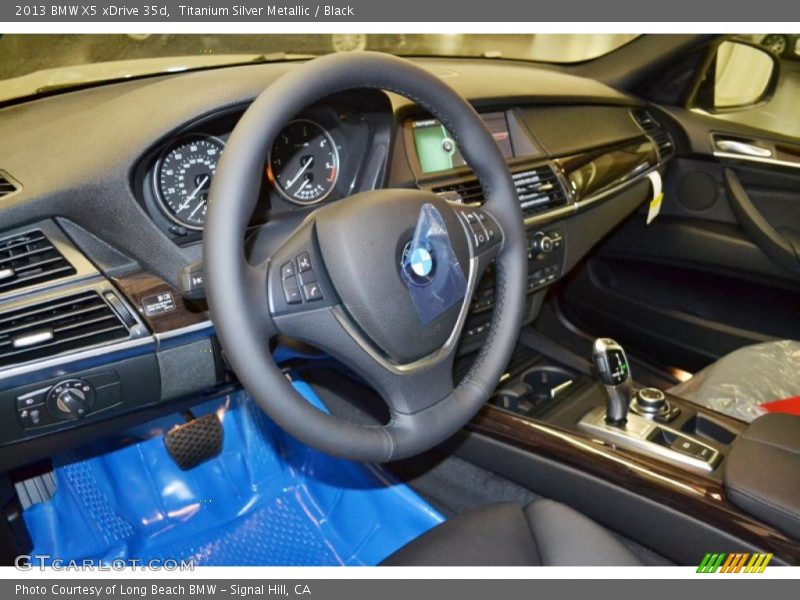 Titanium Silver Metallic / Black 2013 BMW X5 xDrive 35d