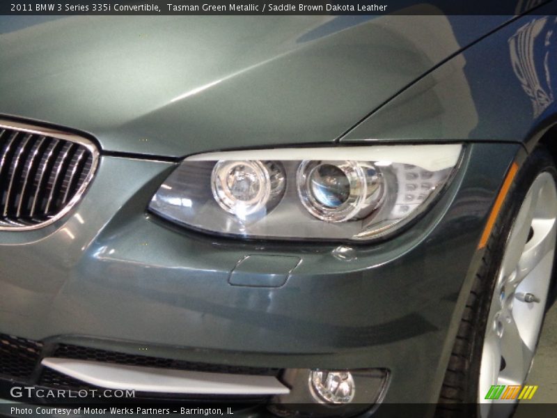 Tasman Green Metallic / Saddle Brown Dakota Leather 2011 BMW 3 Series 335i Convertible