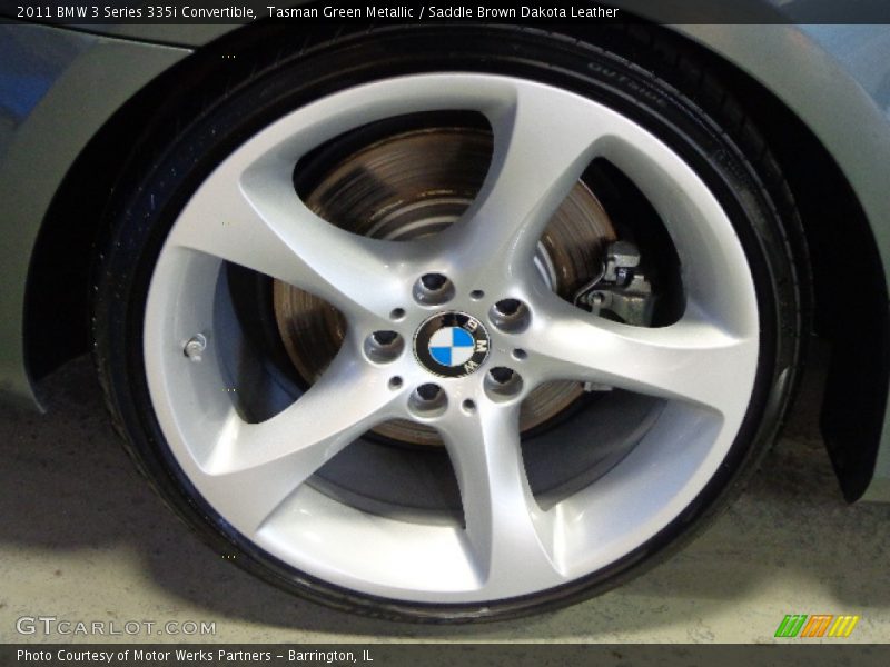 Tasman Green Metallic / Saddle Brown Dakota Leather 2011 BMW 3 Series 335i Convertible