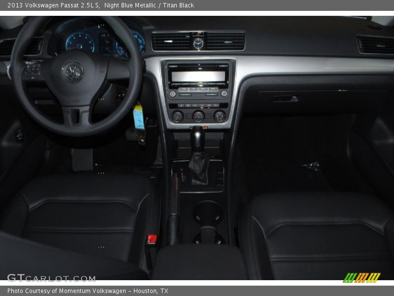 Night Blue Metallic / Titan Black 2013 Volkswagen Passat 2.5L S