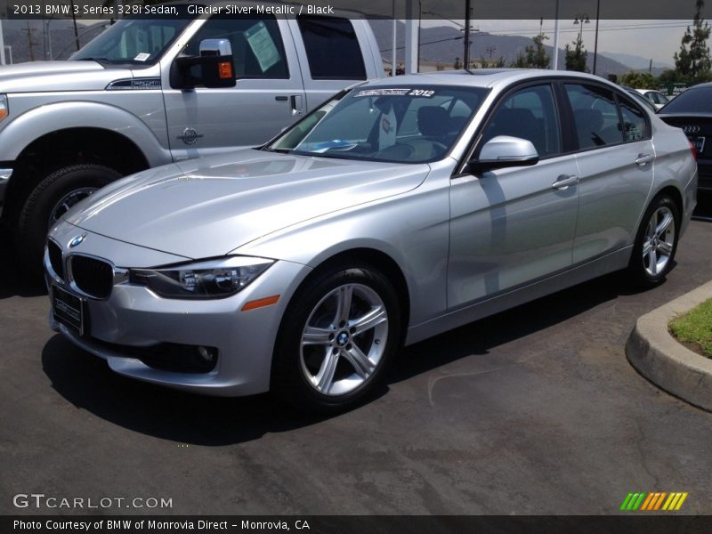 Glacier Silver Metallic / Black 2013 BMW 3 Series 328i Sedan