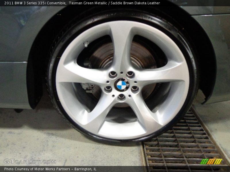 Tasman Green Metallic / Saddle Brown Dakota Leather 2011 BMW 3 Series 335i Convertible