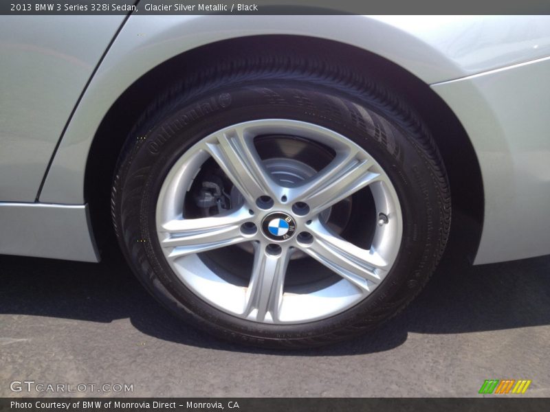 Glacier Silver Metallic / Black 2013 BMW 3 Series 328i Sedan