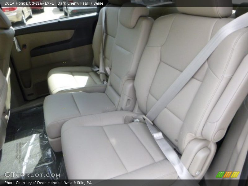 Rear Seat of 2014 Odyssey EX-L
