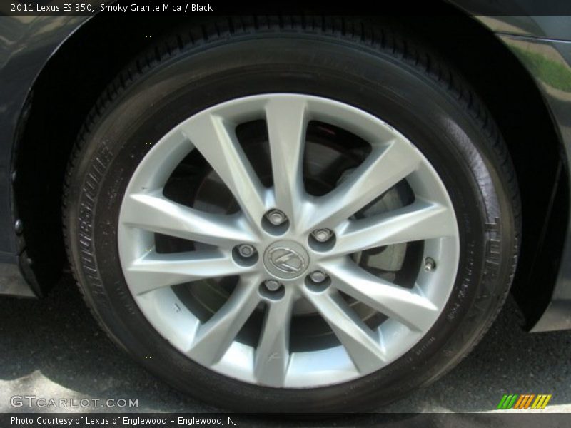 Smoky Granite Mica / Black 2011 Lexus ES 350