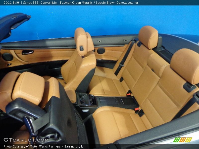 Tasman Green Metallic / Saddle Brown Dakota Leather 2011 BMW 3 Series 335i Convertible
