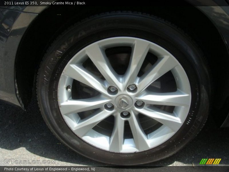 Smoky Granite Mica / Black 2011 Lexus ES 350